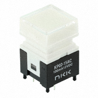 NKK Switches - KP0215ACBKG036CF-2FJB - SWITCH PUSH SPST-NO 0.1A 12V