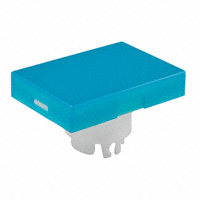 NKK Switches - AT3003GB - CAP PUSHBUTTON RECT BLUE/WHITE