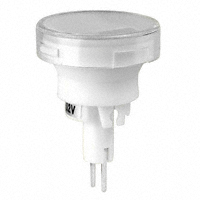 NKK Switches - AT3011CF12JB - CAP PUSHBUTTON ROUND CLEAR/WHITE