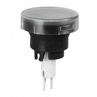 NKK Switches - AT3011F05JA - CAP PUSHBUTTON ROUND CLEAR/BLACK