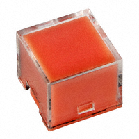 NKK Switches - AT3022JC - CAP PUSHBUTTON SQUARE CLEAR/RED
