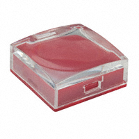 NKK Switches - AT3073JC - CAP PUSHBUTTON SQUARE CLEAR/RED
