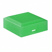 NKK Switches - AT3075F - CAP PUSHBUTTON SQUARE GREEN