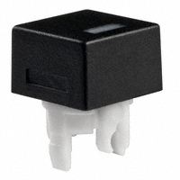 NKK Switches - AT4052AB - CAP PUSHBUTTON SQ BLK/WHT LENS