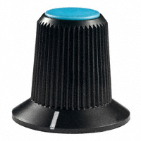 NKK Switches - AT4103G - SW CAP SMALL ROTARY KNOB BLUE