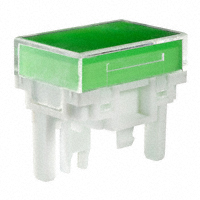 NKK Switches - AT4163JF - CAP PUSHBUTTON RECT CLEAR/GREEN