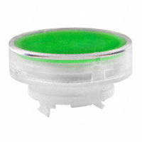 NKK Switches - AT4165JF - CAP PUSHBUTTON ROUND CLEAR/GREEN