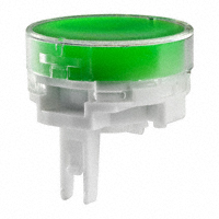 NKK Switches - AT4178JF - CAP PUSHBUTTON ROUND CLEAR/GREEN