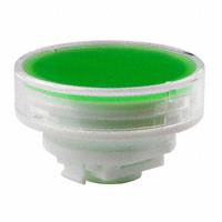 NKK Switches - AT4179JF - CAP PUSHBUTTON ROUND CLEAR/GREEN