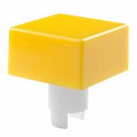 NKK Switches - AT419E - CAP PUSHBUTTON SQUARE YELLOW