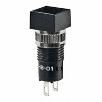 NKK Switches - HB01KW01 - SW INDICATOR PB SQ BLK HSNG SLD