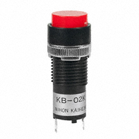 NKK Switches - KB02KW01-6B-CC - SW IND PB RND WHT LED RED SLD