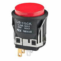 NKK Switches - LB15CKG01-C - SWITCH PUSH SPDT 0.4VA 28V