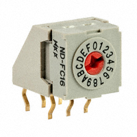 NKK Switches - NDFC16H - SW ROTARY DIP HEX COMP 100MA 5V