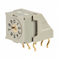 NKK Switches - NDFR10H - SWITCH ROTARY DIP BCD 100MA 5V