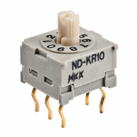 NKK Switches - NDKR10P - SWITCH ROTARY DIP BCD 100MA 5V