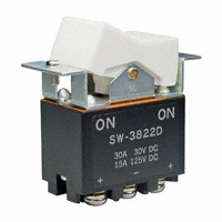 NKK Switches - SW3822D/UC - SWITCH ROCKER DPDT 30A 30V