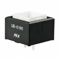NKK Switches - UB01KW035D - INDICATOR SQ BLACK HSNG AMB LED