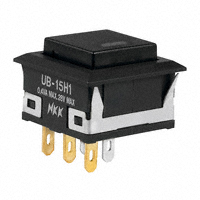 NKK Switches - UB15KKG015F-AB - SWITCH PUSH SPDT 0.4VA 28V