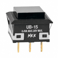 NKK Switches - UB15KKG01N-A - SWITCH PUSH SPDT 0.4VA 28V