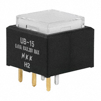 NKK Switches - UB15SKG036G-JB - SWITCH PUSH SPDT 0.4VA 28V