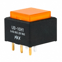 NKK Switches - UB16SKG035D-DD - SWITCH PUSH SPDT 0.4VA 28V