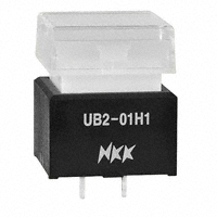 NKK Switches - UB201KW035D-3JB - INDICATOR PB AMB ILL SQ FLAT CAP