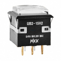 NKK Switches - UB215KKG016F-1JB - SWITCH PUSH SPDT 0.4VA 28V