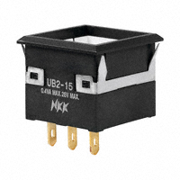 NKK Switches - UB215KKG01N - SWITCH PUSH SPDT 0.4VA 28V