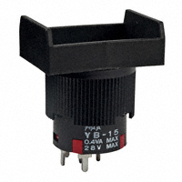 NKK Switches - YB15RKG03 - SWITCH PUSH SPDT 0.4VA 28V