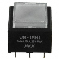 NKK Switches - UB15SKG035F-JB - SWITCH PUSH SPDT 0.4VA 28V