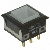 NKK Switches - UB16KKG015C - SWITCH PUSH SPDT 0.4VA 28V