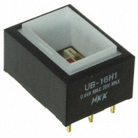 NKK Switches - UB16RKG035C - SWITCH PUSH SPDT 0.4VA 28V