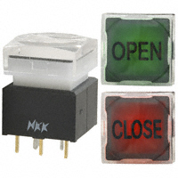 NKK Switches - UB216SKG036CF-4J04 - SWITCH PUSH SPDT 0.4VA 28V