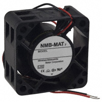 NMB Technologies Corporation - 1608KL-04W-B40-L00 - FAN AXIAL 40X20MM 12VDC WIRE