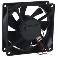 NMB Technologies Corporation - FBA08A12M1A - FAN AXIAL 80X25.5MM 12VDC WIRE
