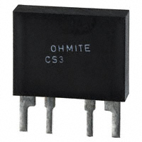 Ohmite - CS3FR002E - RES 2 MOHM 3W 1% 4SIP