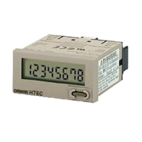 Omron Automation and Safety - H7EC-N - COUNTER LCD 8 CHAR PANEL MOUNT