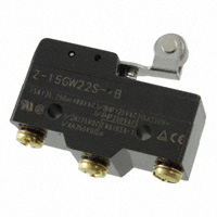 Omron Automation and Safety - Z-15GW22S-B - SWITCH SPDT 15A HINGE ROLLR LEVR