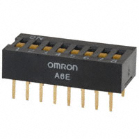 Omron Electronics Inc-EMC Div - A6E-8101-N - SWITCH SLIDE DIP SPST 25MA 24V