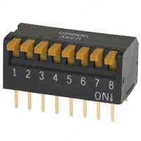 Omron Electronics Inc-EMC Div - A6ER-8104 - SWITCH PIANO DIP SPST 25MA 24V
