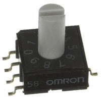 Omron Electronics Inc-EMC Div - A6RS-101RS - SWITCH ROTARY DIP BCD 25MA 24V