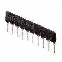 Panasonic Electronic Components - EXB-F10E684G - RES ARRAY 9 RES 680K OHM 10SIP