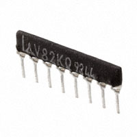 Panasonic Electronic Components - EXB-F8WT02G - RES NETWORK 12 RES MULT OHM 8SIP