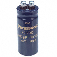 Panasonic Electronic Components - EEG-A1G602CGE - CAP ALUM 6000UF 20% 40V SCREW
