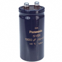 Panasonic Electronic Components - EEG-A1H153FKE - CAP ALUM 15000UF 20% 50V SCREW