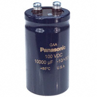 Panasonic Electronic Components - EEG-A2A103FHE - CAP ALUM 10000UF 20% 100V SCREW