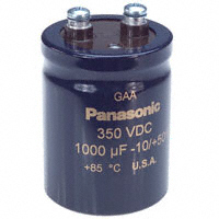 Panasonic Electronic Components - EEG-A2V102FEE - CAP ALUM 1000UF 20% 350V SCREW