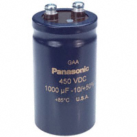 Panasonic Electronic Components - EEG-A2W102FHE - CAP ALUM 1000UF 20% 450V SCREW