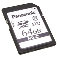 Panasonic Electronic Components - RP-SDGD64DA1 - MEM CARD SDXC 64GB CLS10 UHS MLC